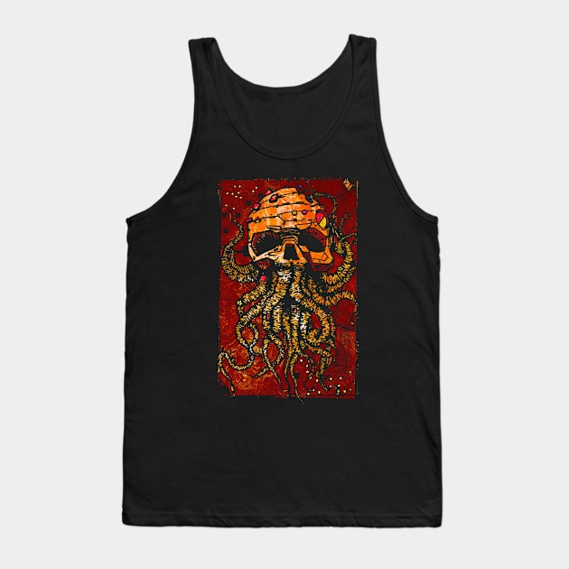 Octopus red Tank Top by manuvila